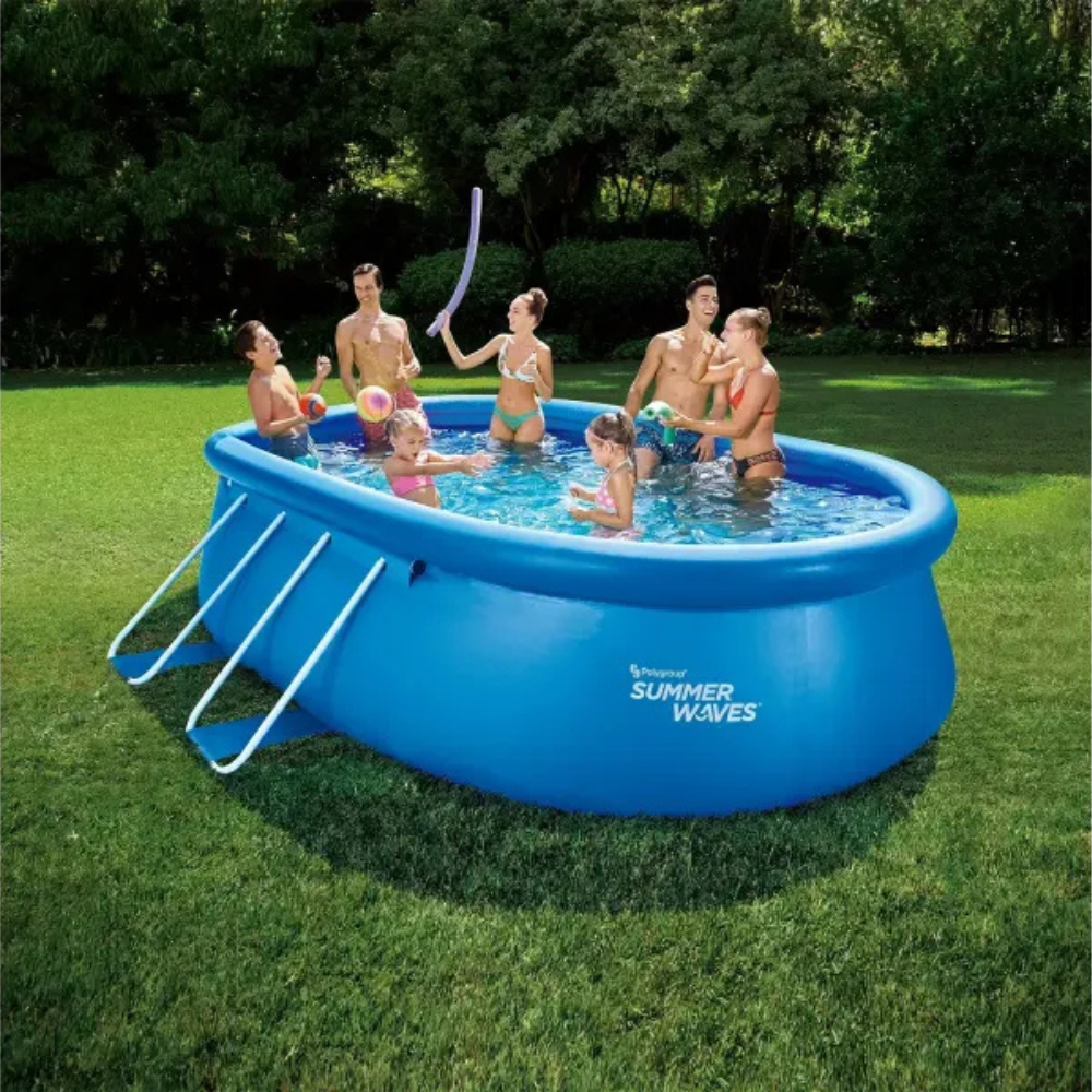 summer waves quick pool oval Ø 457 x 305 x 107 cm summer waves quick pool oval Ø 457 x 305 x 107 cm